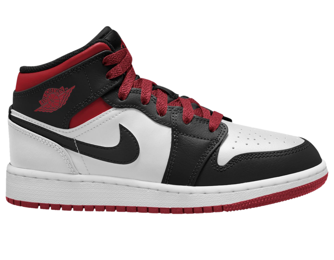Air Jordan 1 Mid GS White Gym Red Black DQ8423106 Release Date + Where to Buy SneakerFiles