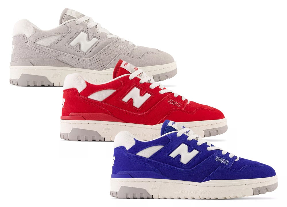 New Balance 550 ‘Suede Pack’ Now Available