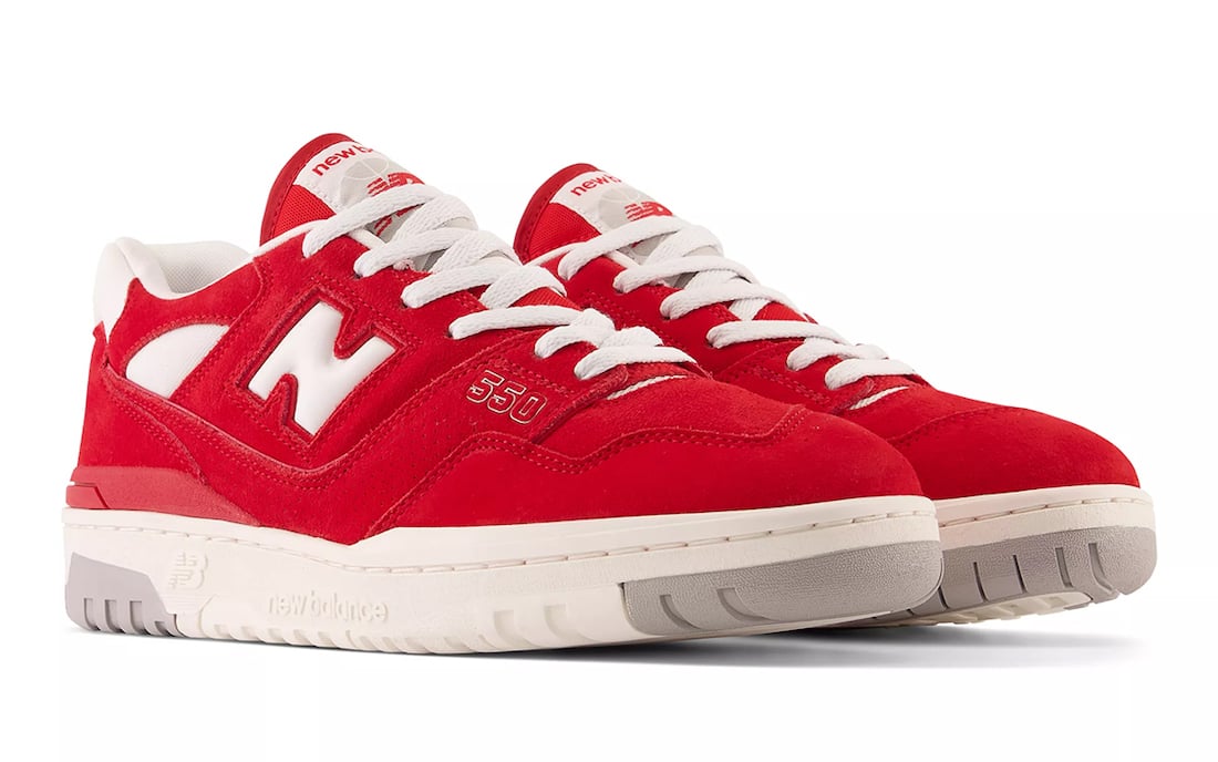 New Balance 550 Team Red Suede BB550VND Release Date Info