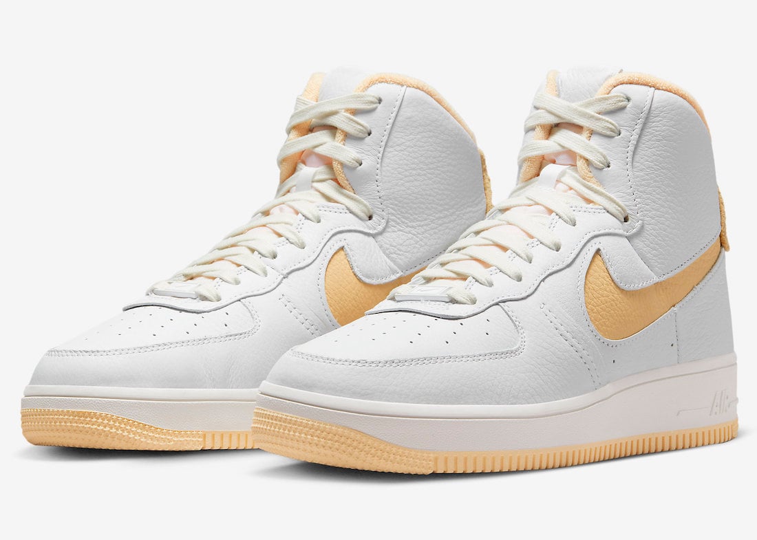 Nike Air Force 1 High Sculpt Releasing in White and Team Gold