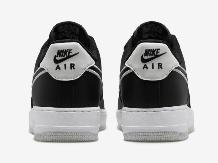 nike air force one low black and white