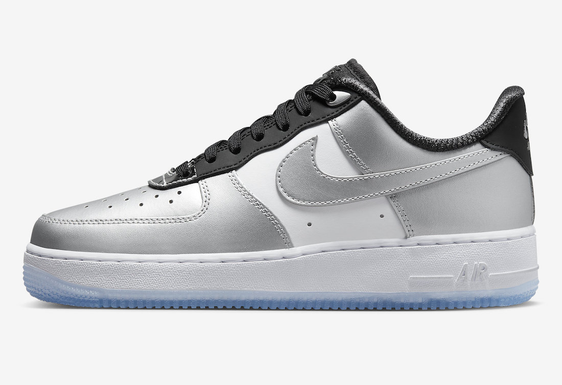 Nike Air Force 1 Low Chrome Metallic Silver Black DX6764-001 Release Date Info