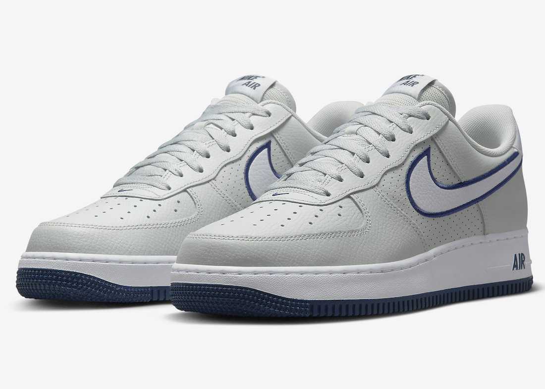 This Nike Air Force 1 Low Comes with Embroidered Navy Swooshes