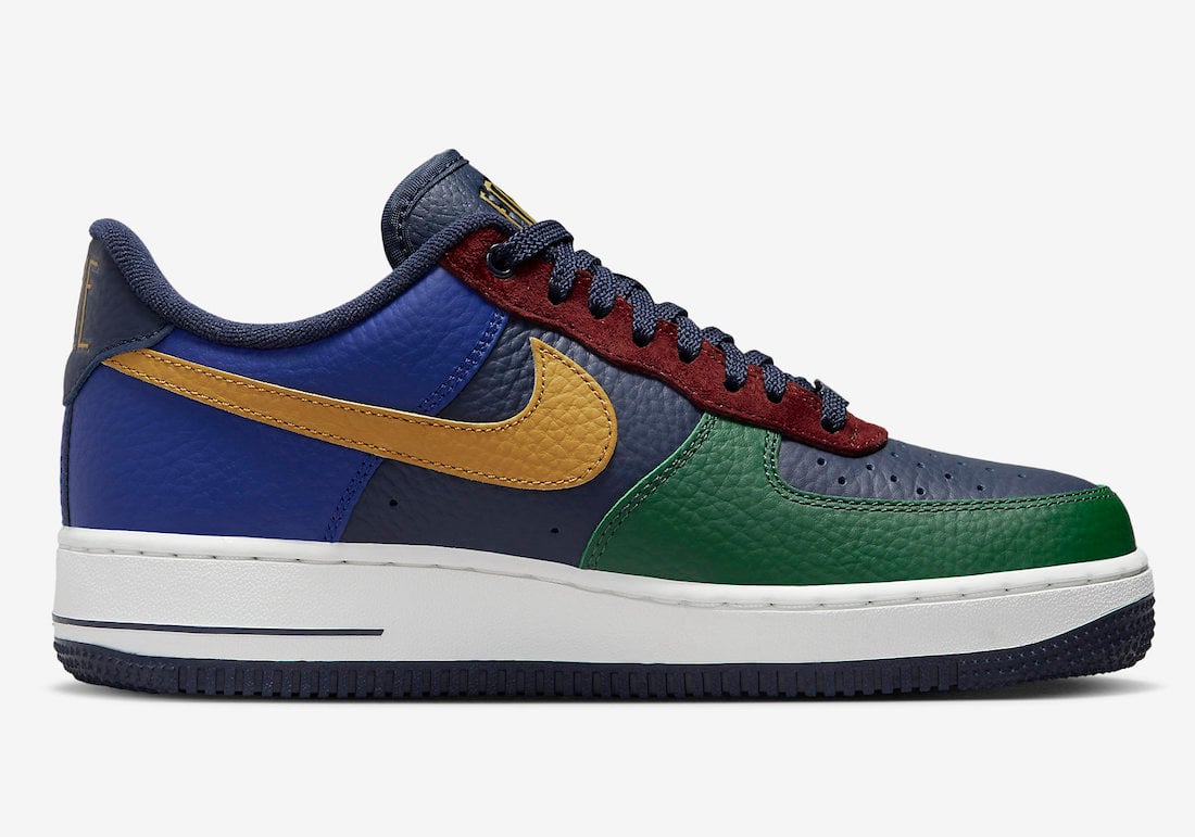 Nike Air Force 1 Low LX Gorge Green Gold Suede Obsidian DR0148-300 Release Date Info