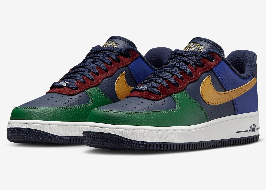 Nike Air Force 1 Low LX Gorge Green Gold Suede Obsidian DR0148-300 Release Date Info