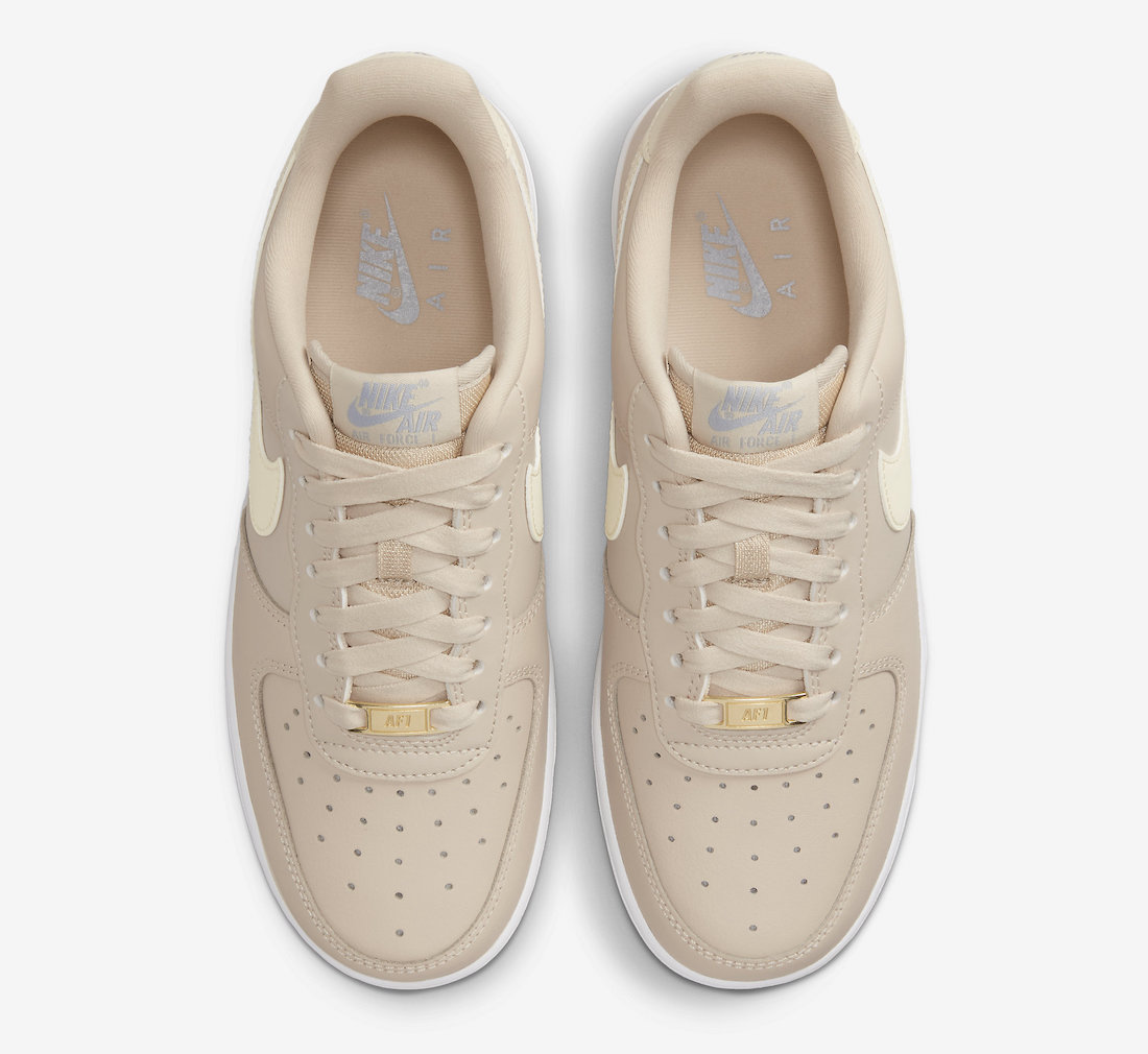 Nike Air Force 1 Low Sanddrift Coconut Milk White Gum DD8959-111 Release Date Info