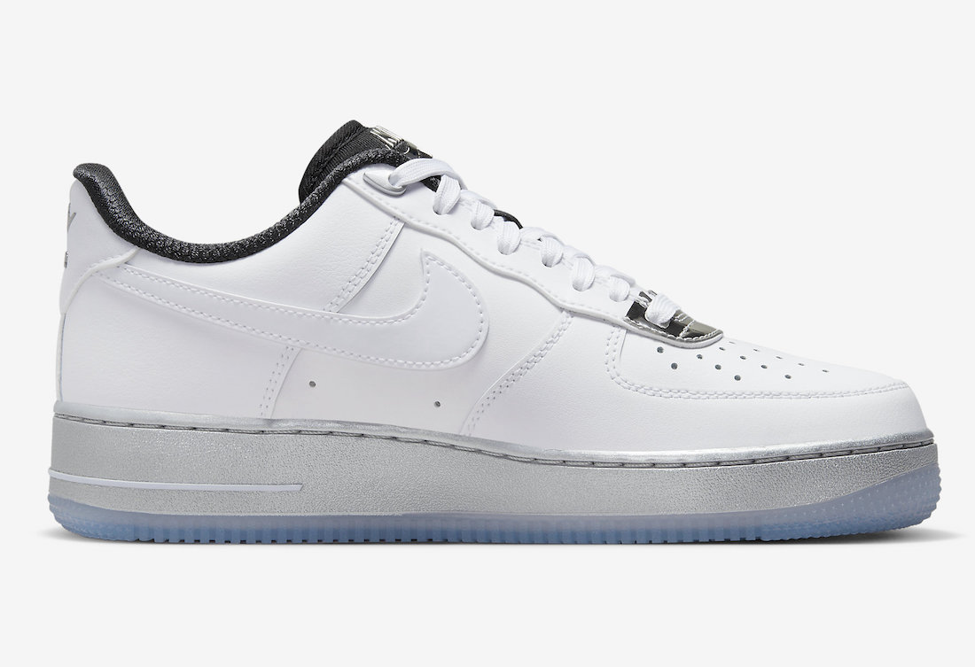 Nike Air Force 1 Low White Chrome Metallic Silver Black DX6764-100 Release Date Info