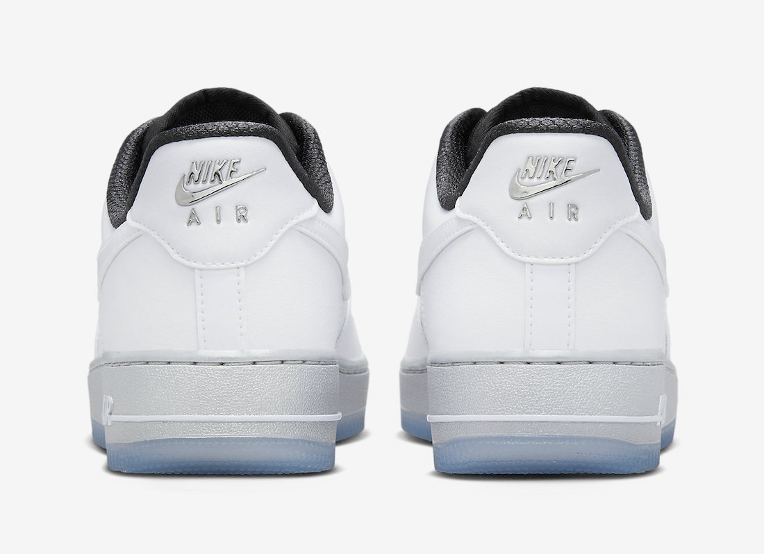 Nike Air Force 1 Low White Chrome Metallic Silver Black DX6764-100 Release Date Info