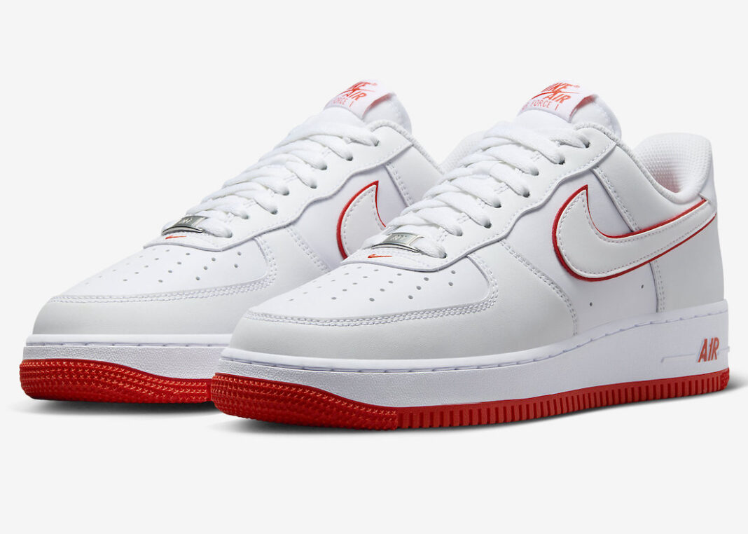 nike air force 1 low white red