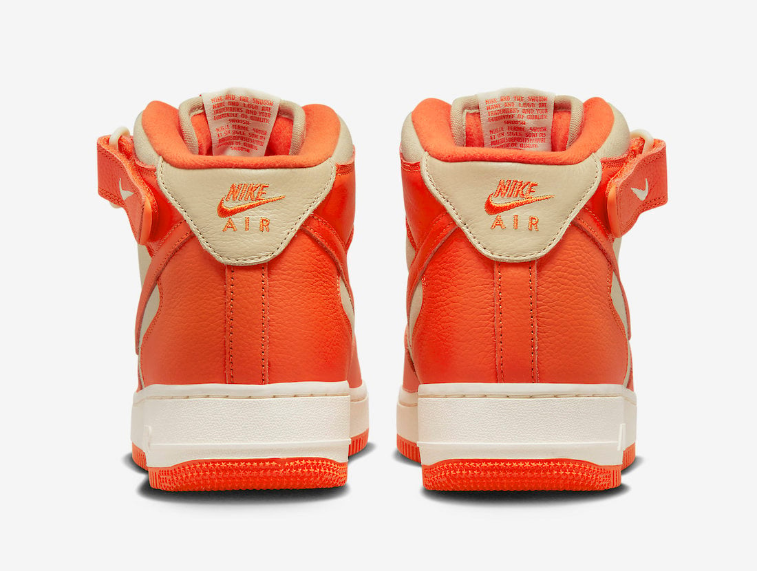 Nike Air Force 1 Mid Safety Orange FB2036-700 Release Date Info