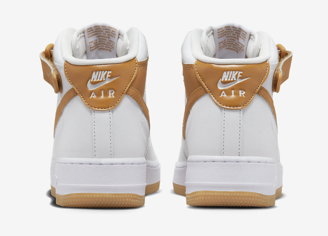 Nike Air Force 1 Mid Summit White Desert Ochre Gum DD9625-102 Release Date Info