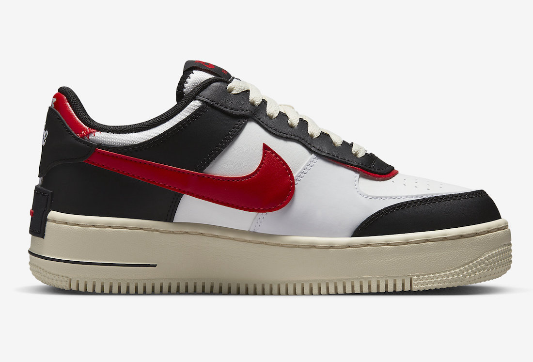 Nike Air Force 1 Shadow Summit White Black University Red DR7883-102 Release Date Info