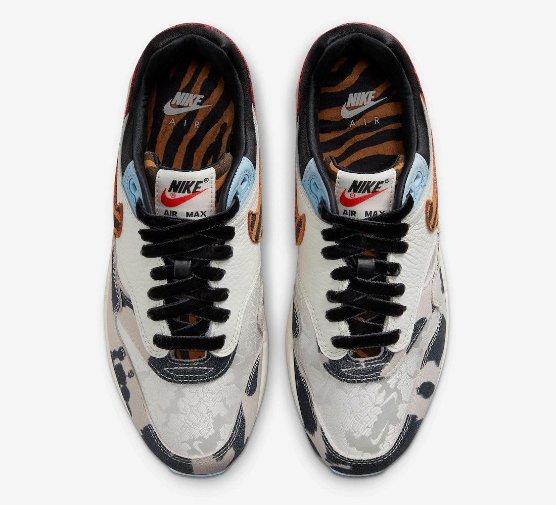 Nike Air Max 1 87 Great Indoors Sail Black Celestine Blue Picante Red FD0827-133 Release Date Info