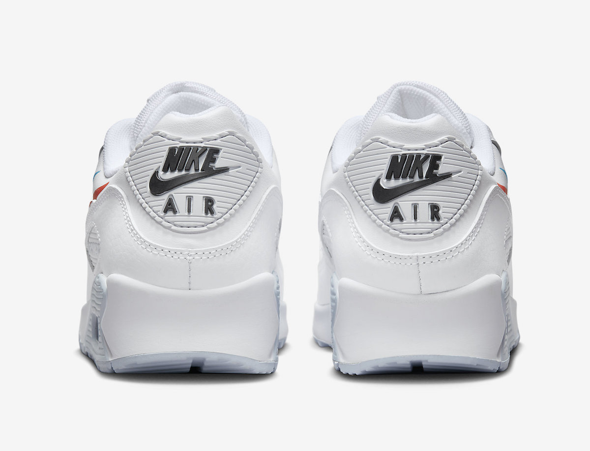 Nike Air Max 90 Multi Swoosh White FJ4223-100 Release Date Info