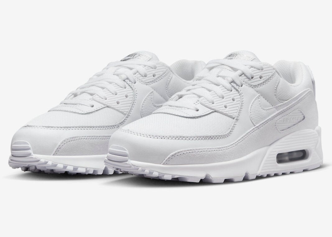 nike air max 90 triple white