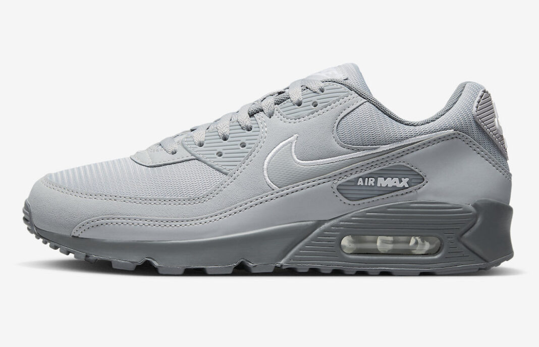 air max 90 wolf grey dark grey black
