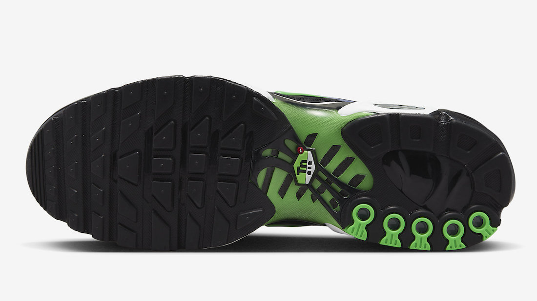 Nike Air Max Plus Icons Black Scream Green White Deep Royal DX4326-001 Release Date Info