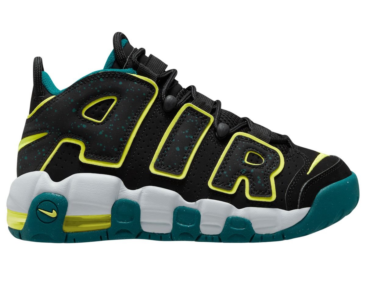 Nike Air More Uptempo GS Releasing in Volt and Teal