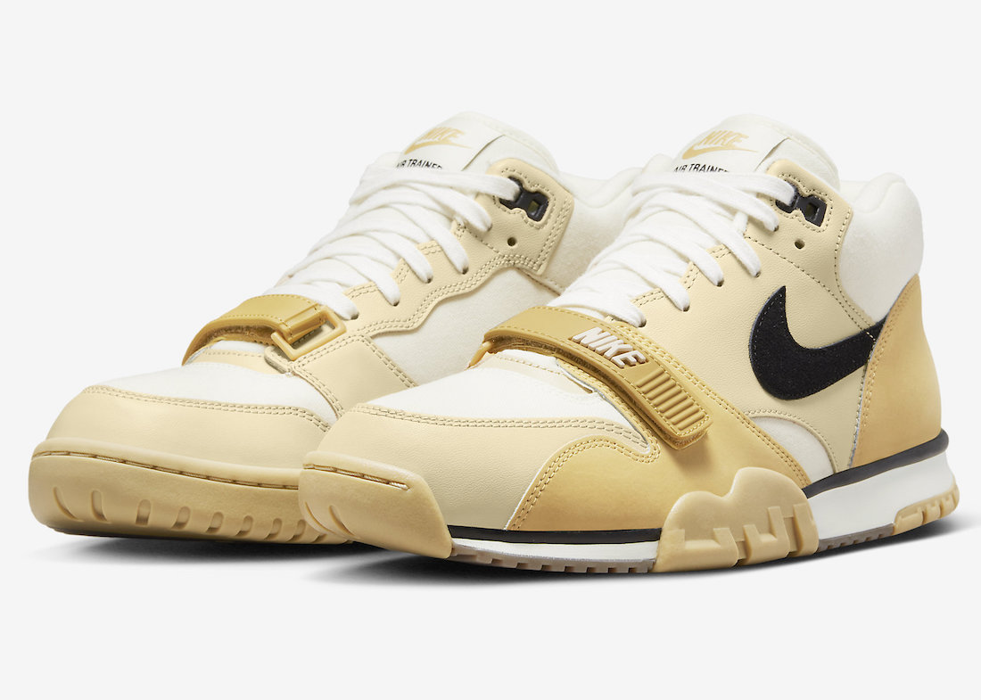 Nike Air Trainer 1 Coconut Milk Black Team Gold Sail DV7201-100 Release Date Info