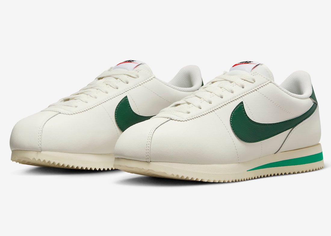 Nike Cortez in Sail and Gorge Green