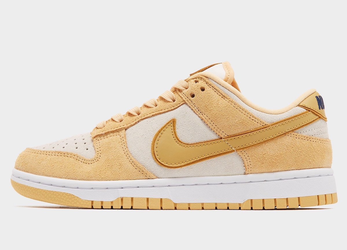 Nike Dunk Low Gold Suede DV7411-200 Release Date Info