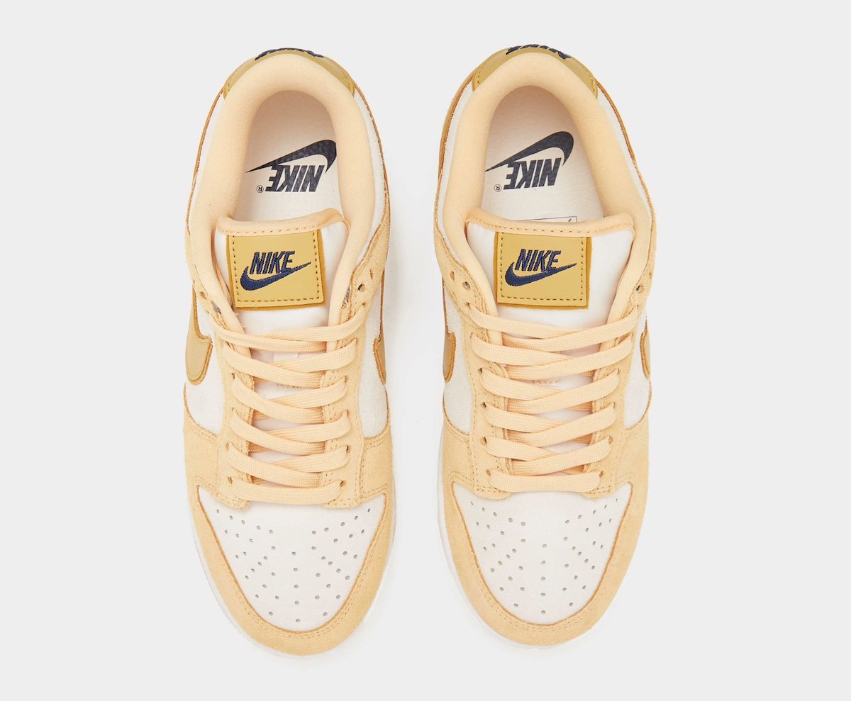 Nike Dunk Low Gold Suede DV7411-200 Release Date Info