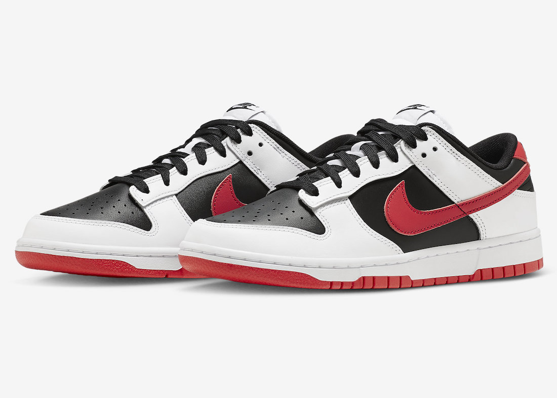 Nike Dunk Low ‘Reverse Panda’ Releasing with Red Accents