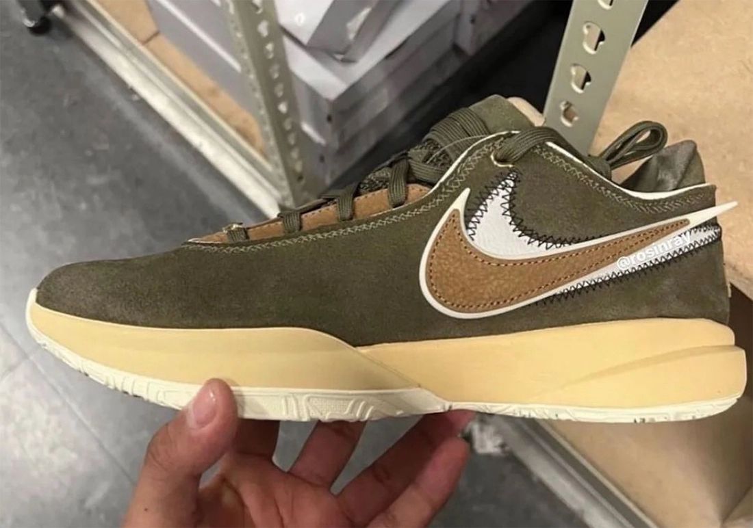 Nike LeBron 20 Olive Suede Release Date Info
