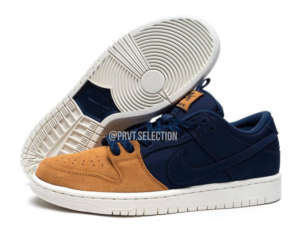 Nike SB Dunk Low Midnight Navy Desert Ochre DX6775-400 Release Date Info