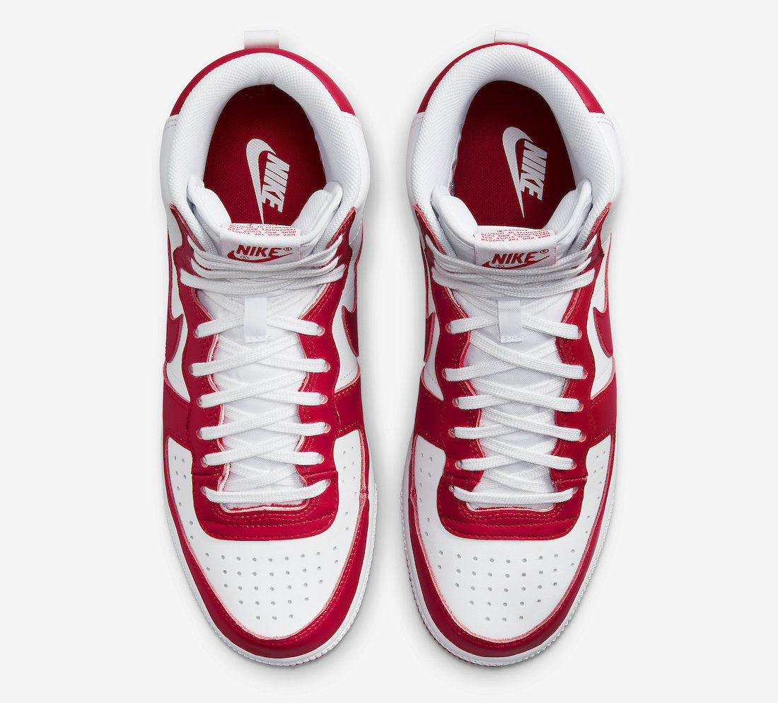 Nike Terminator High White University Red FJ4454-100 Release Date Info