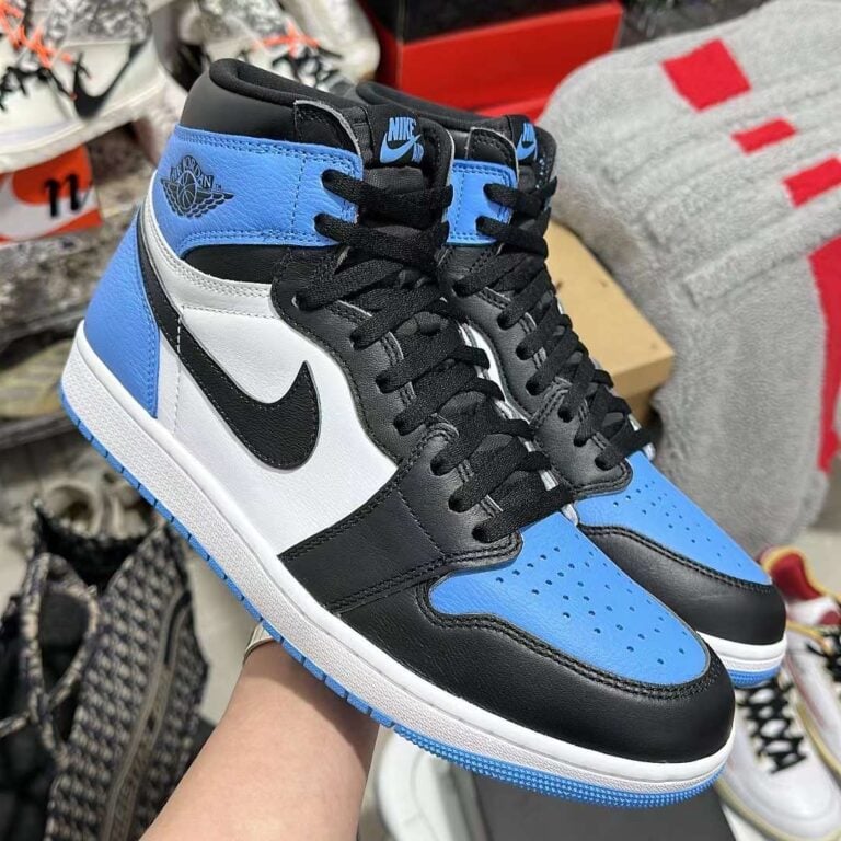 jordan 1 unc shiny
