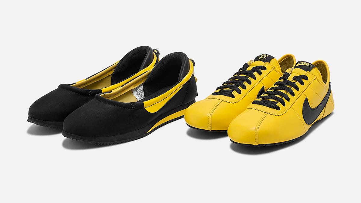 Clot Nike Cortez Clotez Bruce Lee Black Yellow