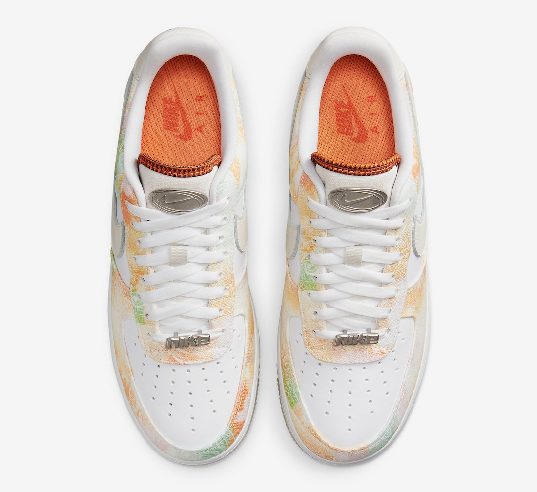 Nike Air Force 1 Low Pastel Paisley Print FJ7739-101 Release Date Info