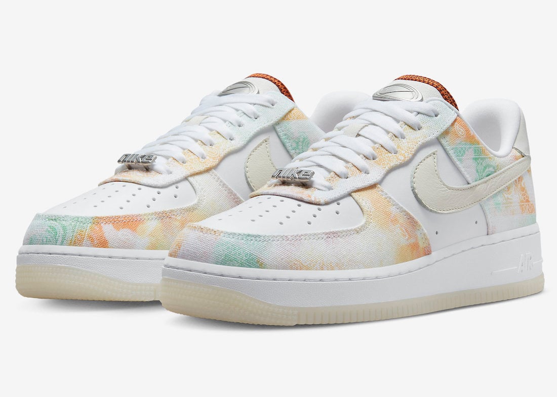 Nike Air Force 1 Low Highlighted in Pastel Paisley Print