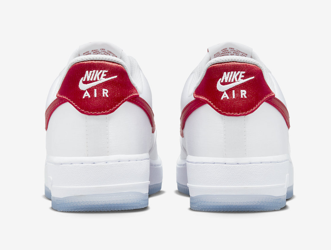 Nike Air Force 1 Low Satin White Red DX6541-100 Release Date Info