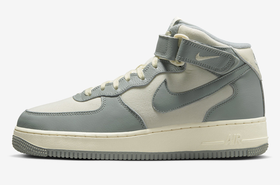 Nike Air Force 1 Mid Mica Green Coconut Milk FB2036-100 Release Date Info