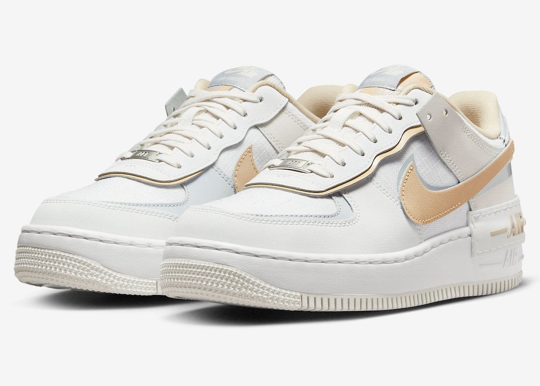 Nike Air Force 1 Shadow Releasing in Sail and Tan