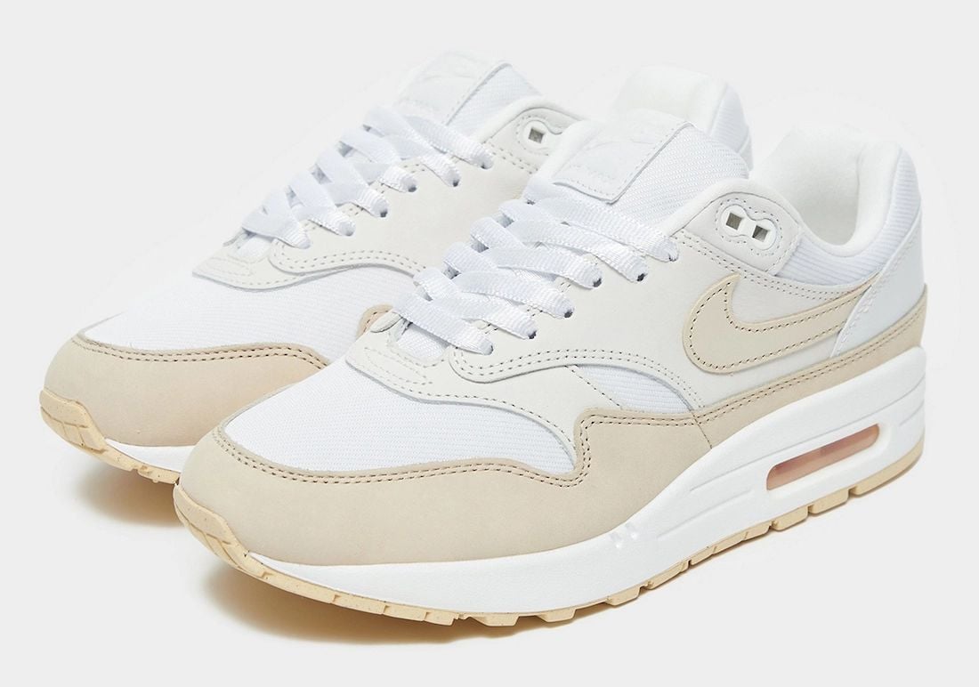 Nike Air Max 1 Premium Summit White Sanddrift FB5060-100 Release Date Info