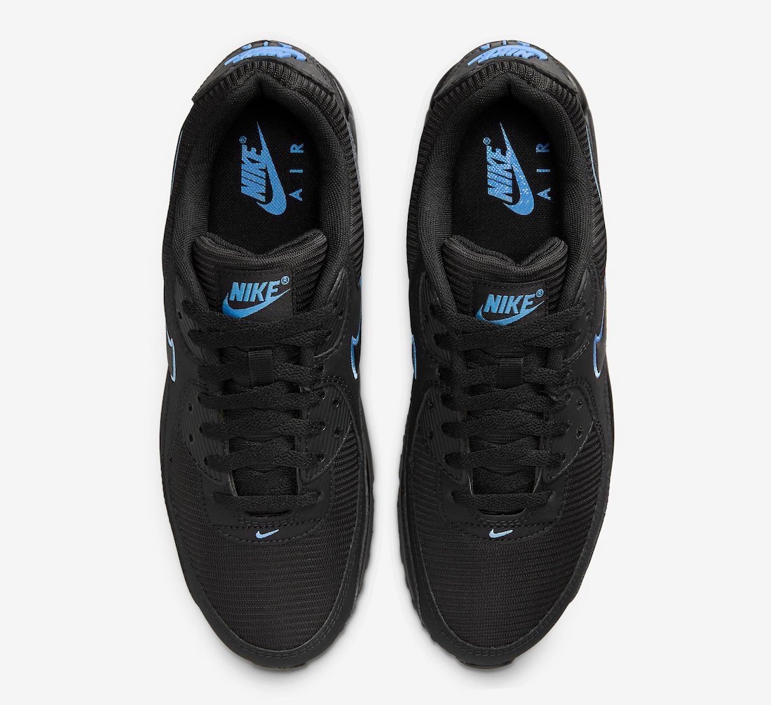 Nike Air Max 90 Black University Blue FJ4218-001 Release Date Info
