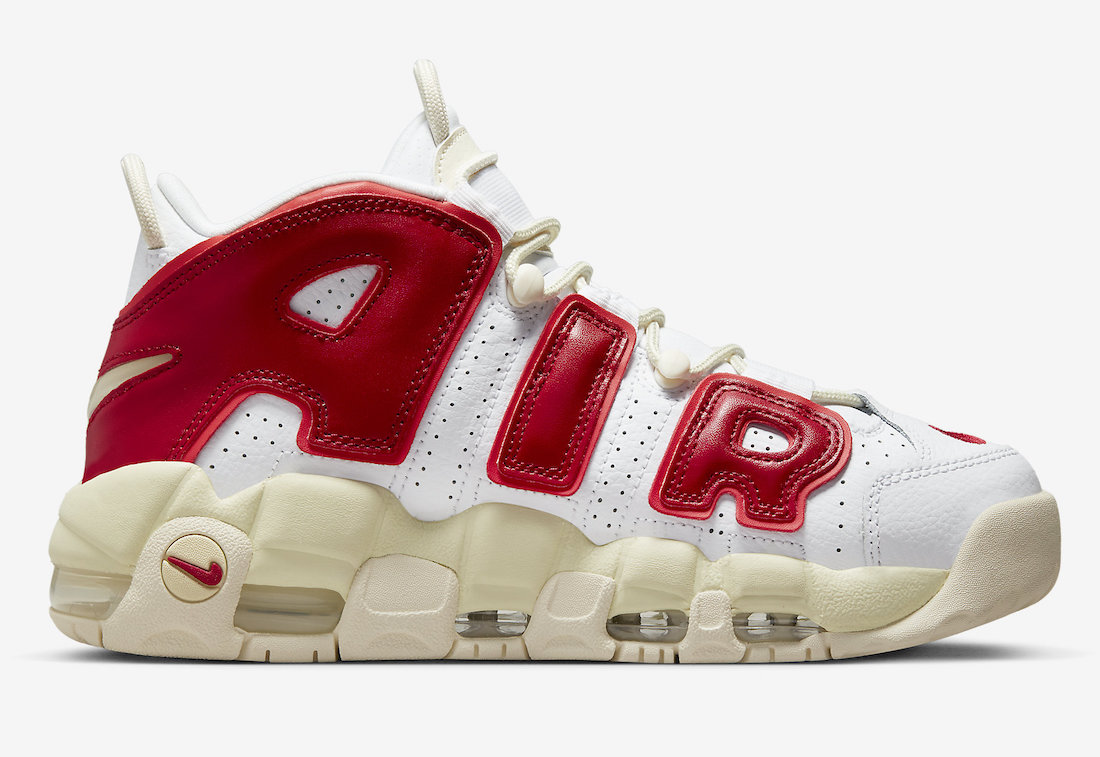 Nike Air More Uptempo White Red FN3497-100 Release Date Info