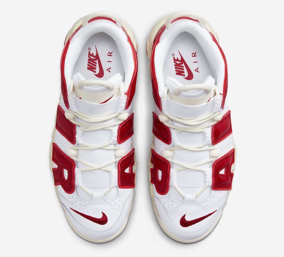 Nike Air More Uptempo White Red FN3497-100 Release Date Info