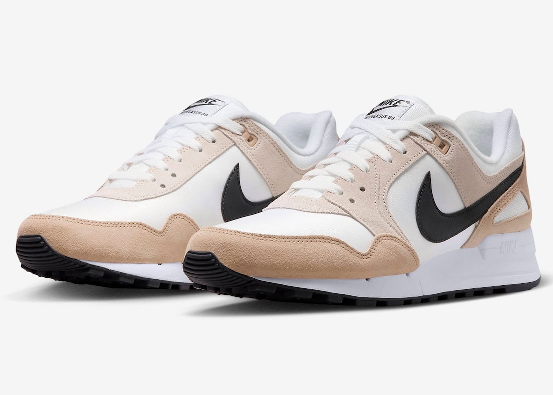 Nike Air Pegasus 89 Summit White Black Hemp Light Orewood Brown FN3414-100 Release Date Info