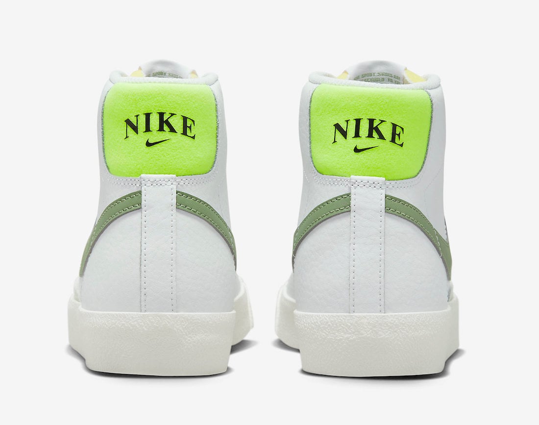 Nike Blazer Mid 77 White Green Volt FJ4740-100 Release Date Info