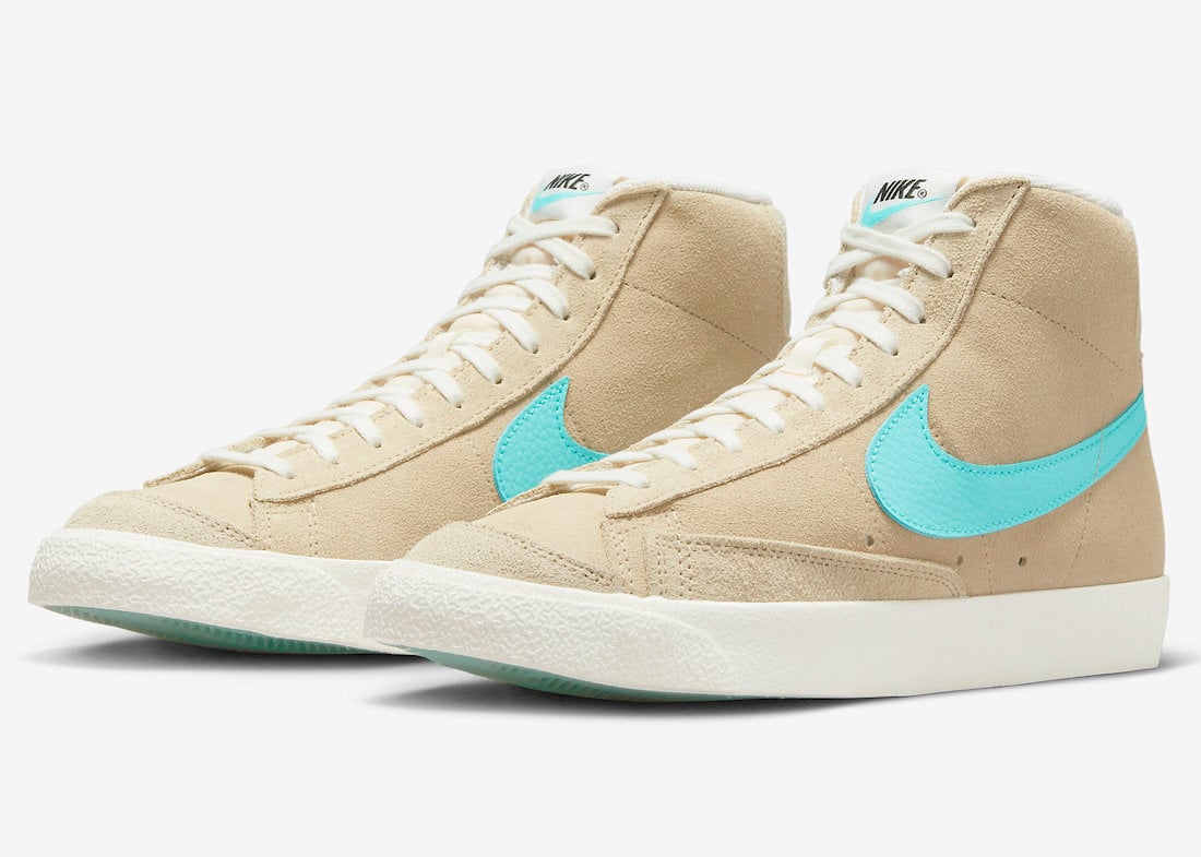 This Nike Blazer Mid Features Tiffany Blue Swooshes