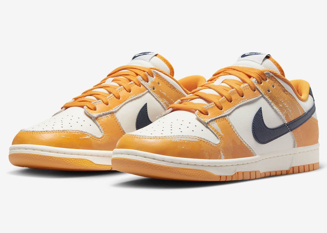 Nike Dunk Low Wear and Tear Orange FN3418-100 Release Date Info