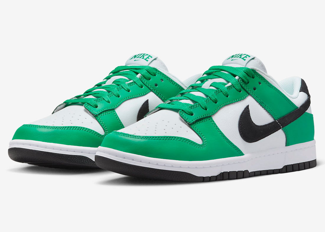 Nike Dunk Low Dressed in Boston Celtics Colors