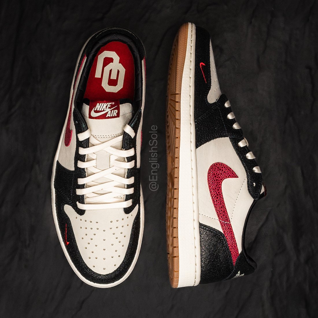 Air Jordan 1 Low OG Oklahoma Sooners PE