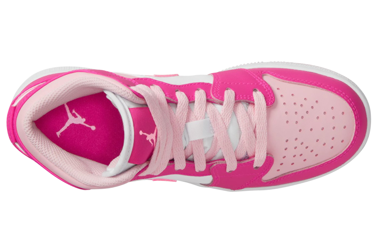 Air Jordan 1 Mid GS White Medium Soft Pink Fierce Pink FD8780-116 Release Date Info