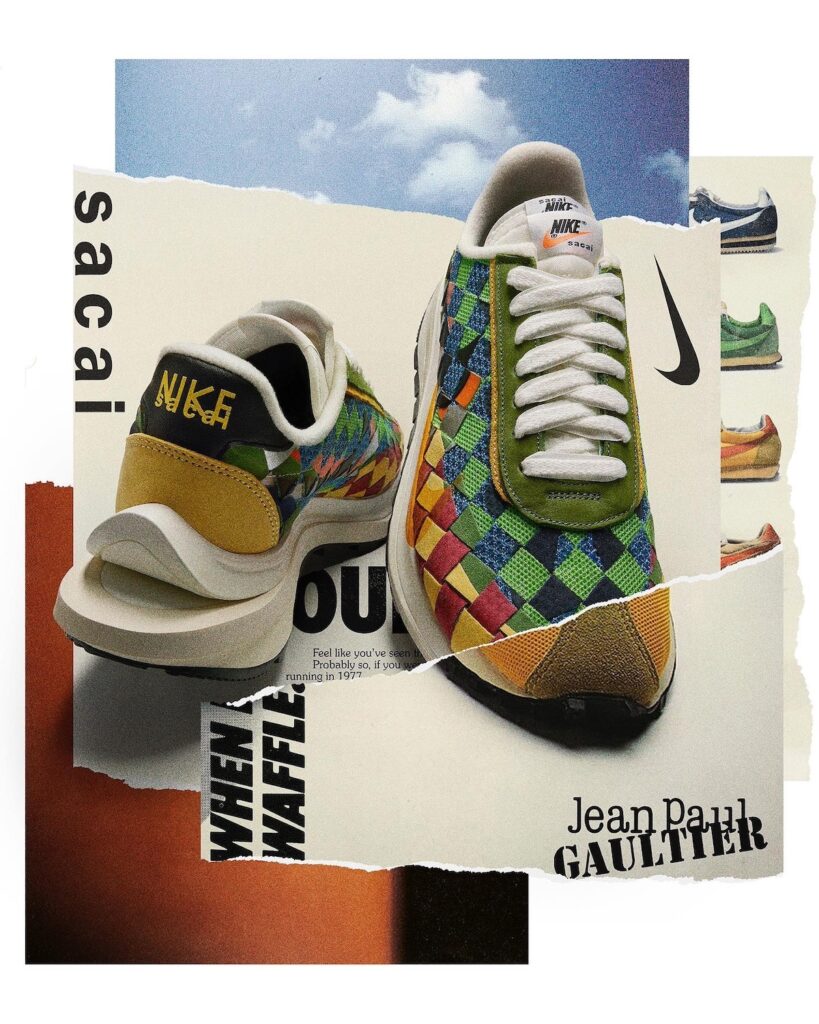 Jean Paul Gaultier Sacai Nike VaporWaffle Woven Multi-Color