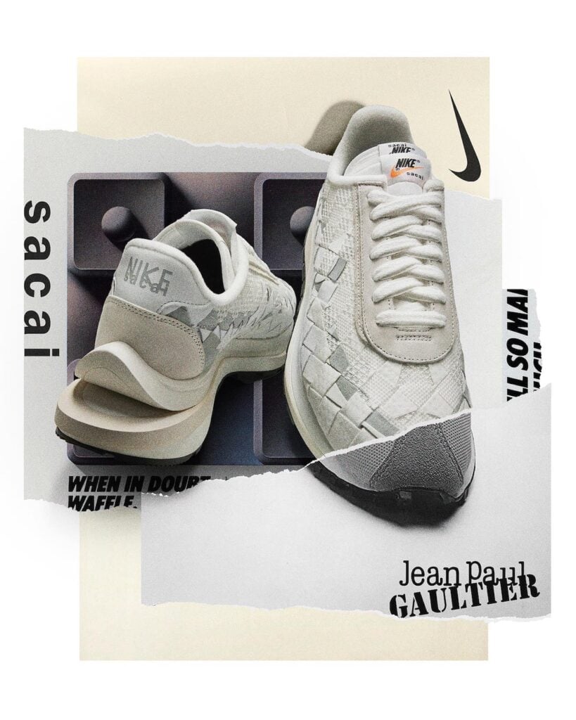 Jean Paul Gaultier Sacai Nike VaporWaffle Woven White